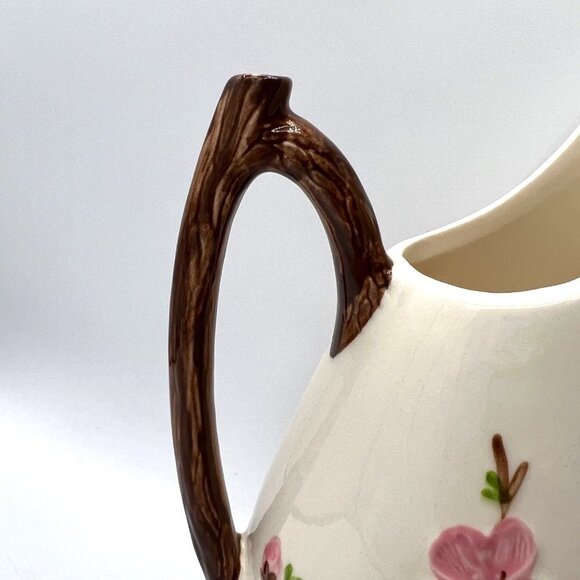 Vintage Large Metlox Poppytrail Peach Blossom Water Pitcher 64 oz | HTF Mid Cent - Picture 2 of 14
